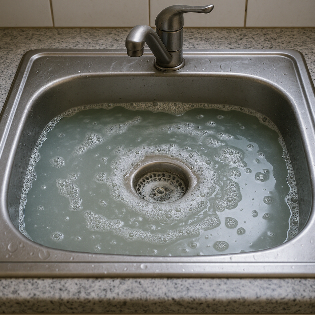 Kitchen sink does not drain water
