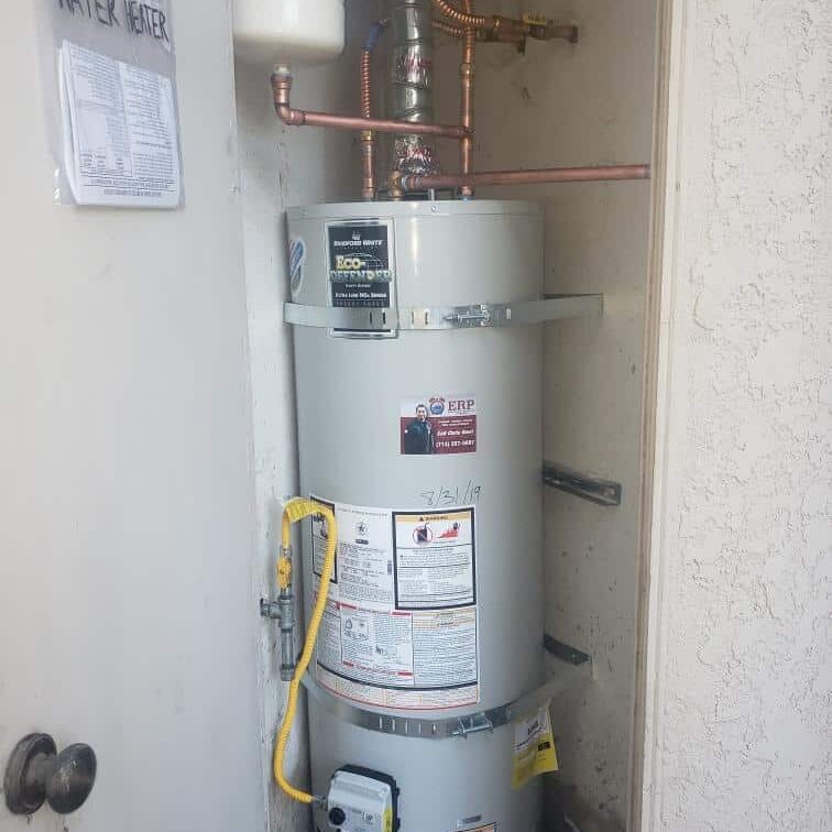 newly replaced water heater